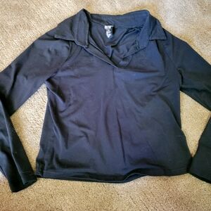 Women's Black Long Sleeve Top